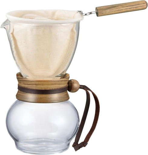 Hario Woodneck Drip Pot, 240ml, Acacia Wood...