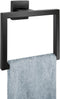 Matte Black Towel Ring,Square Hand Towel Holder,Towel Hanger, Bathroom Hardware Accessories,SUS 304 Stainless Steel Wall-Mounted...