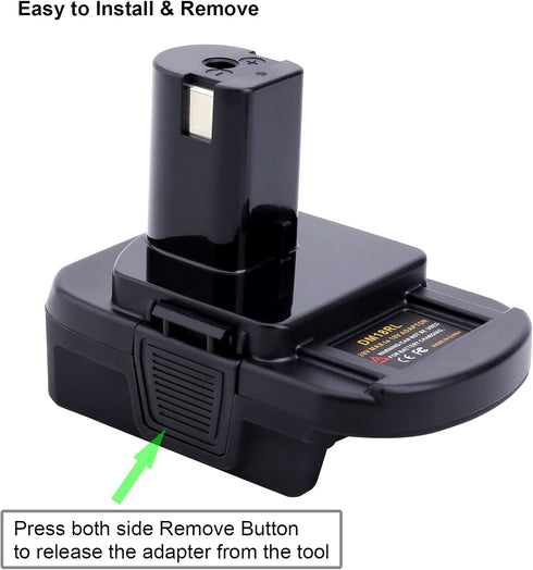 ELEFLY DM18RL Battery Adapter Converter Compatible with Dewalt 20V Battery & M18 Battery, Replacement for Ryobi 18V Battery ONE+ Tools P108 ?P189 ...