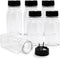 RoyalHouse 6 Pack 9.5 Oz Plastic Spice Jars with Black Cap, Clear and Safe Plastic Bottle Containers with Shaker Lids for Storing Spice, Herbs and...