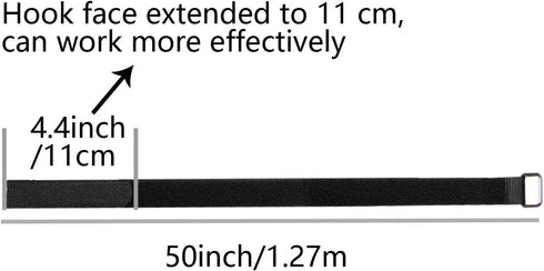 Hook And Loop Straps 10 Pack 50 inch Straps?Reusable Cable Strap,Management Adjustable Multipurpose Hook And Loop Securing Straps...