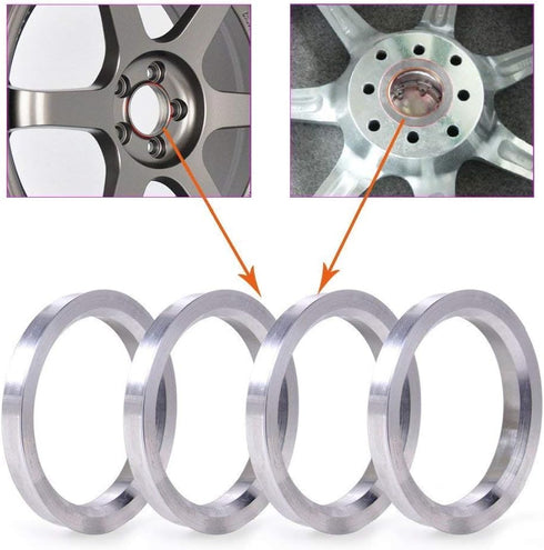ZHTEAPR 4pcs Wheel Hub Centric Rings 71.5 to 83.1 OD=83.1mm ID=71.5mm Aluminium Alloy Wheel Hubrings 83.1 to 71.5...