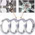ZHTEAPR 4pcs Wheel Hub Centric Rings 71.5 to 83.1 OD=83.1mm ID=71.5mm Aluminium Alloy Wheel Hubrings 83.1 to 71.5...