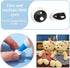 OLYCRAFT 96 Pcs 24 Styles Glass Craft Eyes 0.7 inch Half Round Glass Puppet Eyes Stuffed Crochet Eyes Animal Eye Crochet Crafts Making for DIY Cla...