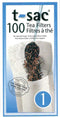 T-Sac Tea Filter Bags, Disposable Tea Infuser, Number 1-Size, 1-Cup Capacity, Set of 100...
