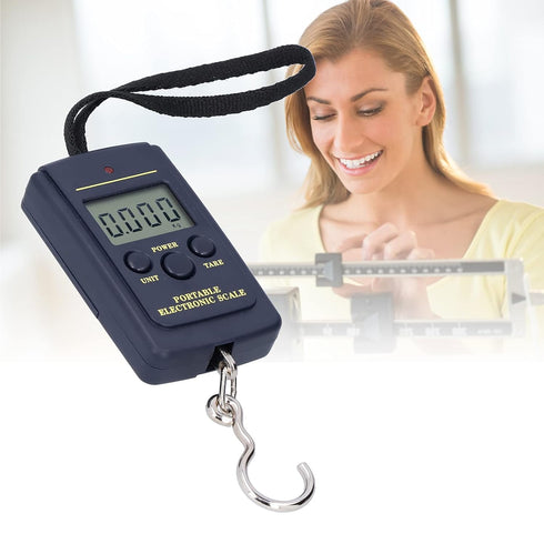 Portable Electronic Scale Mini 40kg-10g Weighting Steelyard with Hanging Hook WH?A01L...