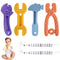 4 Pack Chew Baby Teething Toys for 0-12 Months, Freezable BPA Free Silicone Baby Molar Teether Chew Toys, Hammer Wrench Spanner Pliers Shape Baby ...