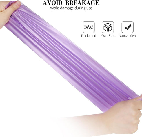 4 Gallon/60pcs Small Garbage Bags,Strong Trash Bags,Small Trash Bags for Office Home Bedroom,Trash can Liner,Purple...
