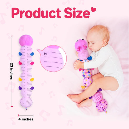 KMUYSL Baby Toys 0 to 12 Months, Musical Stuffed Animal Toys for 0-3-6-12 Months, Soft Sensory Toys with Crinkle and Rattles, Infant Tummy Time To...