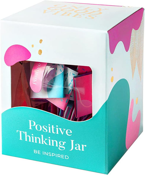 Only Good Vibes Positive Thinking Jar tracks your challenges and goals, gives positive boost and motivates you, your friends and others that you c...