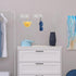 12 Pieces Shower Caddy Basket Adhesive Hooks Sticker Waterproof Transparent Double Claw Strong Wall Hooks for Kitchen Bathroom Shelf Outdoor Door ...