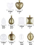 Anezus 60Pcs Pendant Trays, Bezel Pendant Trays Blanks with Glass Cabochons for Pendants Making and Jewelry Making, 5 Styles...