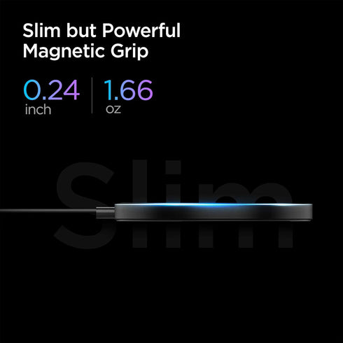 Spigen Charging Adapter, ArcField Magnetic Wireless Charger for iPhone 15, 14, 13, 12 Series, AirPods, Fast Wireless Charging Pad, Compatible with...