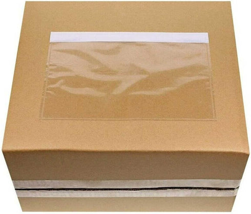 7.5'' x 5.5'' Packing List Pouches, Shipping Label Envelopes Clear Adhesive Top Loading Packing List - 50 Pack...