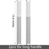 MRKG Refrigerator Door Handle Covers, Keep Your Kitchen Appliance Clean from Smudges, Drips, Food Stains, Oil, Washable Without Fading or Cracking (Gray, 2pcs)