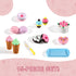 Play Food Sets for Kids Kitchen - Kitchen Accessories for Kids - Toy Food - Pretend Play Plastic Desserts Cake Ice Cream and Donuts - Educational ...