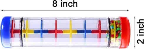 Rainmaker Stick, Rain Stick Shaker, Music Sensory Auditory Instrument, for Babies and Kids, 8 Inches, 2Pcs...