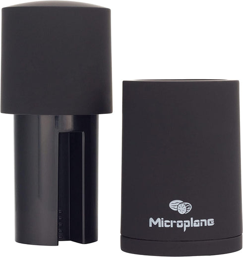 Microplane Manual Spice Mill - Cinnamon Grinder and Nutmeg Grater (Black)...