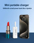 Mini Portable Charger Small Power Bank 5000mAh Battery Pack with Built-in USB C and LT Cables Ultra Compact Portable Charger for iPhone 15 14 13 1...