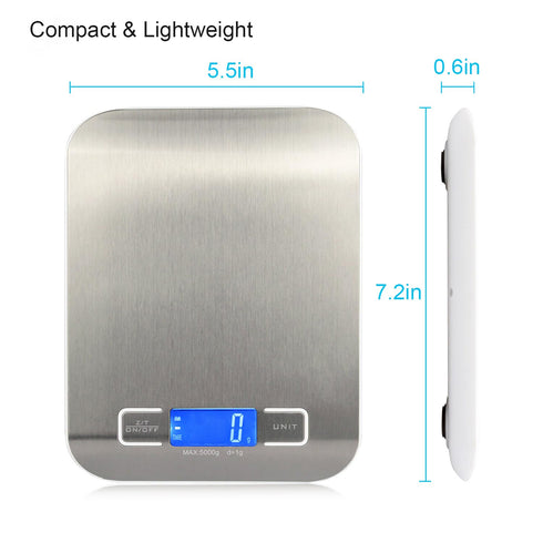 Food Scale, Kitchen Scale, Gram Scale, Digital Food Scale, Weight Scale, Digital Scale, Coffee Scale, Scales Digital Weight Grams, Digital Kitchen...