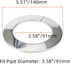 Wall Split Flange, Stainless Steel Round Escutcheon Plate for 3.58"/91mm Diameter Pipe, Pack of 2...