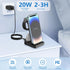 Charging Station for Multiple Devices,Cabepow 3 in 1 Fast Charging Station Dock for iPhone Series 14 Pro Max/13/12/11/X/8 Plus,for Airpods, Wirele...