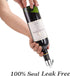 Wine Stopper - Stainless Steel Wine Bottle Stopper with Silicone Seal, Reusable Beverage Preserver, Freshness Keeper, Premium Bottle Sealers, Idea...