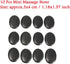 AKOAK 10 Pcs Professional Massage Hot Stone Natural Heat Retention Basalt for Spa, Massage Therapy and Relaxation,1.18 Inch x 1.57 Inch...