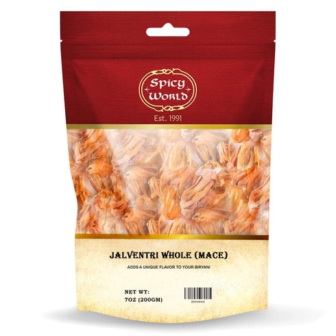 Spicy World Mace Whole 7 Ounce Bag - Indian Jalventri, Javathri, Nutmeg's Rind...
