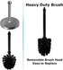 Blue Donuts Toilet Brush with Stainless Steel Holder, Toilet Bowl Cleaner Brush and Holder, Cleaning Brush Holder, Chrome...