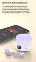Acuvar in-Ear Wireless Bluetooth 5 Headphones, Earbuds IPX5 Waterproof with Microphone Rechargeable USB C Case with Round LCD Display for Smartpho...