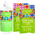 Non-Toxic Natural Liquid Dish Soap | Long-Lasting, Sweet Basil Fresh Scent | Includes: 1 Empty Refill Squeeze Bottle (16oz), 2 Refill Packs...