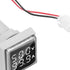 LED Display Voltmeter, Voltage Tester Current Detector 22mm Dual Display Panel Voltmeter Ammeter AC 0-100A 60-500V Meter Indicator (White)...