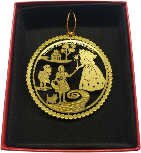 Wizard of Oz Christmas Ornament Follow The Yellow Brick Road Glinda Munchkin Dorothy Toto...