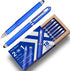 Gel Ink Rollerball Stylus Pen - 18 Pack,1.0mm Gel Pen Bold Point,2 in 1 Capacitive Stylus Pen,Large Capacity Blue Ink,Writing Smoothly for Office,...