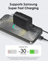 2 Pack USB C Charger, 25W Type C Fast Charging with USB-C Charger Cable 6FT Android Phone Charge for Galaxy S24 Ultra/S23+/S22/S21/S20/Phone 16 15...