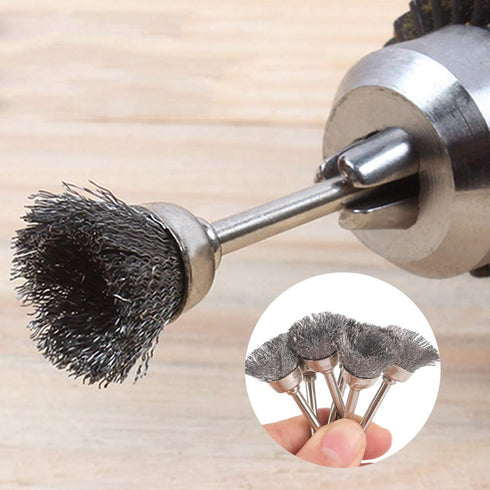 60 Pieces Wire Cup Brush Set,Vankcp Power Rotary Tool Buffing Wheels Small Wire Brushes Set for Drill Grinder Rotary Tools...