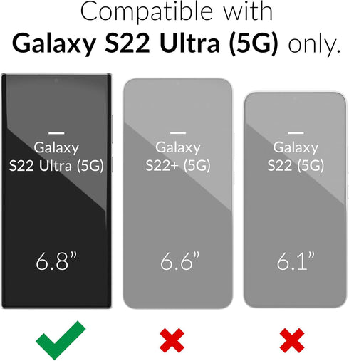 Crave Dual Guard for Samsung Galaxy S22 Ultra, Forest Green, Cellular Phone Case, Shockproof Protection, Dual Layer, TPU/PC...