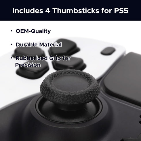Replacement Ear Pads for PS5 Pulse 3D Headset, Earpads Cushions for Sony Playstation5 Headset with 4 Thumbsticks (Black Cooling GEL)...