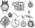Clocks and Watches Dial Face Movement Charm Alloy Multistyle Steampunk Pendant Charm Connector for DIY Jewelry Making Accessaries(100 grams)...