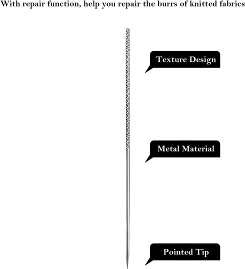 WILLBOND 12 Pieces Snag Nab It Tools 2.36 Inches Snag Repair Needle Tool Woven and Knits Sewing Stitching Needle Tools for Knitted Woven Cloth Gar...