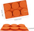 Palksky Silicone Molds for Baking (2 Pack)6-Cavity Large Round Disc Mold/English Muffins Pan/Resin Coaster Mold Non-Stick for Hamburger Chocolate ...
