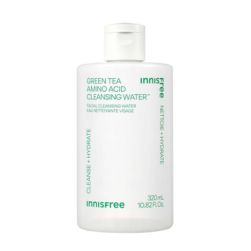 innisfree Green Tea Amino Acid Cleansing Water, Hydrating Micellar Water, Korean Skincare Makeup Remover, Dermatologist Tested (Packaging May Vary...