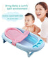 Baby Bath Support Seat Net for Newborn Infant Non-slip Shower Mesh for Bathtub Adjustable Comfortable Bath Seat Bath Sling Tub Support Baby Soft B...