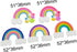 50pcs Assorted Cute Rainbow Slime Charms Clouds Ornaments Flat Back Charms for DIY Scrapbooking Crafts Accessories...