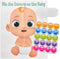 Funny Baby Shower Game - Pin The Pacifier - Includes 24 Stickers, Large Poster and Luxury Blindfold...