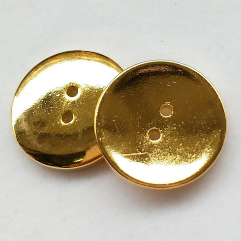 Chenkou Craft Gold Round Plastic Buttons 2 Holes Sewing Craft 25mm 30pcs...