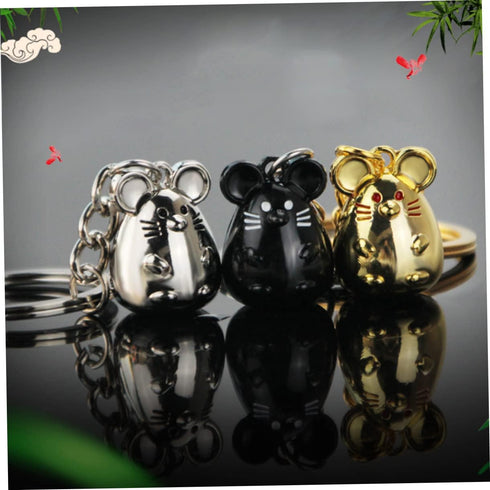 Rat Keychains 3pcs Couple Car Keychains s Year of Rat for Year of The Rat Bag Keychain Mouse Keychain Mouse Key Ring Keychain Pendant Key Chain Ba...