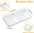 16 PCS sauce dish,Wet & Dry Double Layer Dipping Bowl, Large Capacity Sauce Dipping Cup for Restaurant Kitchen Dining Room (White)...
