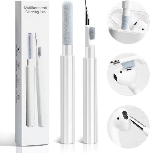 Airpod Cleaner Kit - Bluetooth Earbuds Cleaning Kit for Airpods Pro 1 2 3,Multi-Function Cleaning Pen with Soft Brush Flocking Sponge for Headsets...